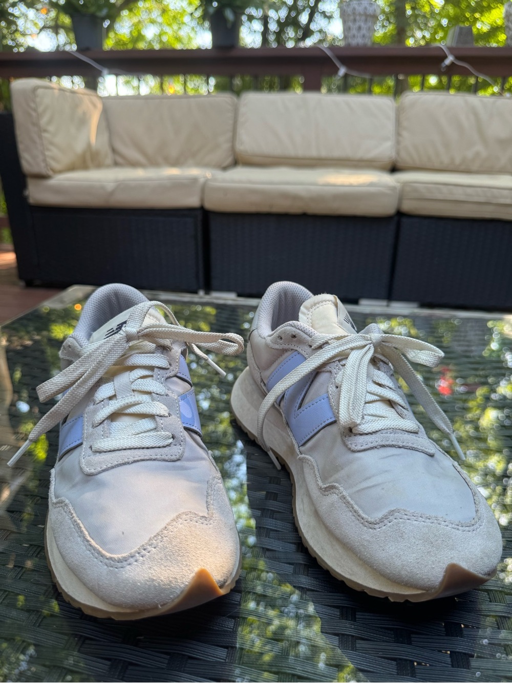 New Balance 237 Sneakers Cream/Light Blue